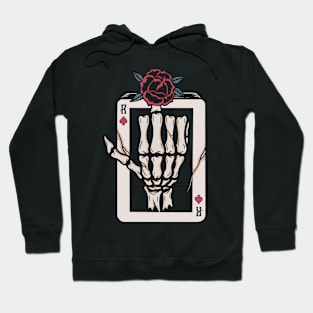 Rose and skull Hoodie